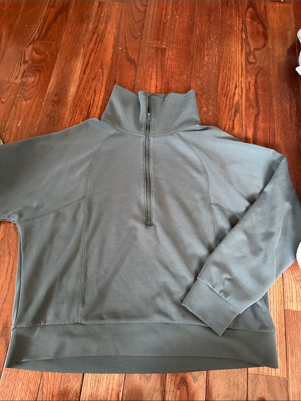 Men's Half-Zip Pullover Sweater - Dark Green